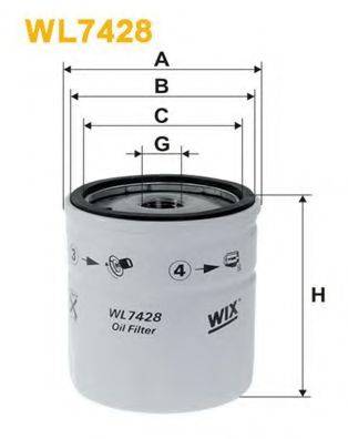 WIX FILTERS WL7428 Масляний фільтр