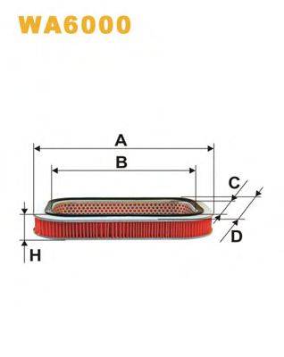 WIX FILTERS WA6000 Повітряний фільтр