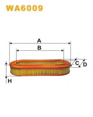 WIX FILTERS WA6009 Повітряний фільтр