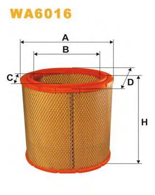 WIX FILTERS WA6016 Повітряний фільтр