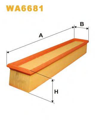 WIX FILTERS WA6681 Повітряний фільтр