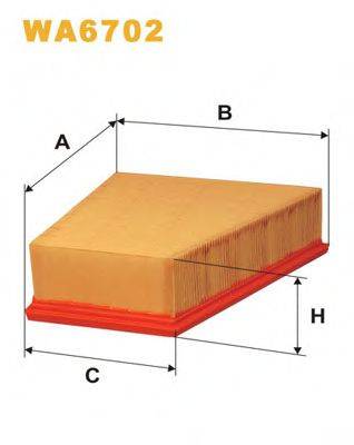 WIX FILTERS WA6702 Повітряний фільтр