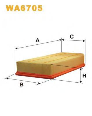 WIX FILTERS WA6705 Повітряний фільтр