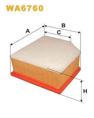 WIX FILTERS WA6760 Повітряний фільтр