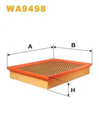 WIX FILTERS WA9498 Повітряний фільтр