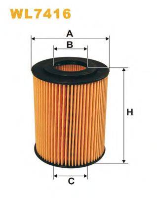 WIX FILTERS WL7416 Масляний фільтр