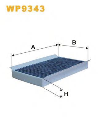 WIX FILTERS WP9343 Фільтр, повітря у внутрішньому просторі