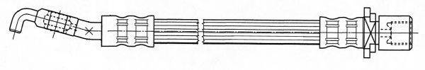 CEF 512121 Гальмівний шланг