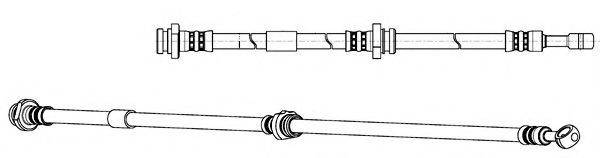 CEF 512642 Гальмівний шланг