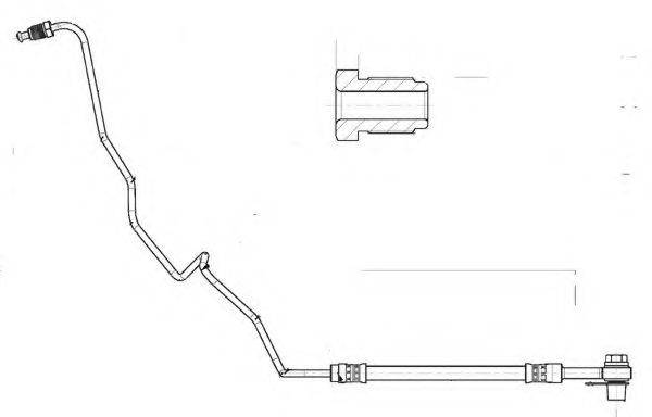 CEF 514512 Гальмівний шланг