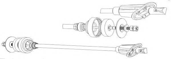 CEF CT01116 Трос, управління зчепленням