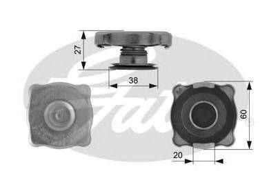 GATES RC129 Кришка, радіатор