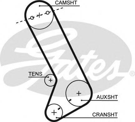 GATES T132 Ремінь ГРМ