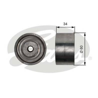 GATES T36480 Паразитний / провідний ролик, полікліновий ремінь