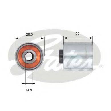 GATES T42148 Паразитний / Ведучий ролик, зубчастий ремінь