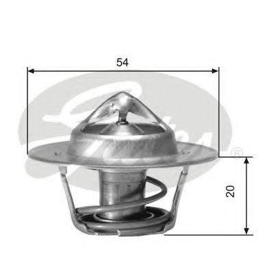 GATES TH00171G1 Термостат, охолоджуюча рідина