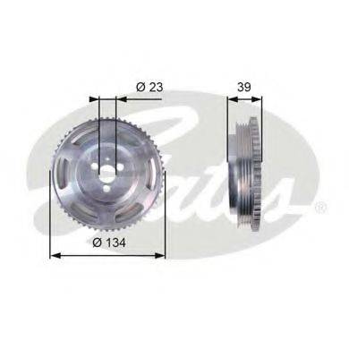 GATES TVD1071 Ремінний шків, колінчастий вал