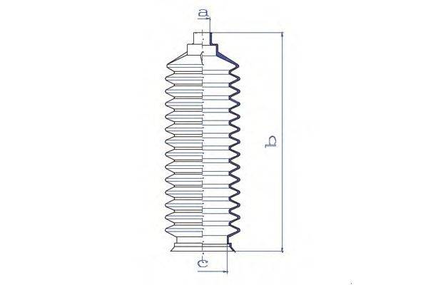 DA SILVA K5135 Пильовик, рульове управління