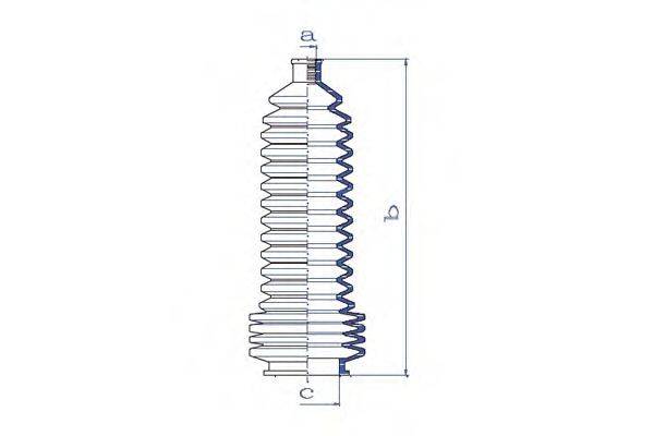 DA SILVA K5289 Пильовик, рульове управління