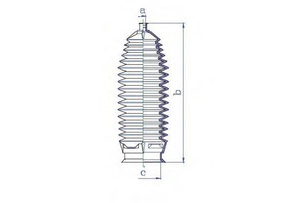 DA SILVA K5373 Пильовик, рульове управління