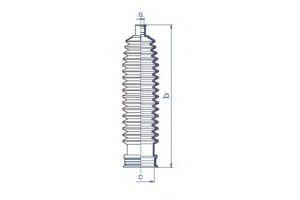 DA SILVA K5380 Пильовик, рульове управління