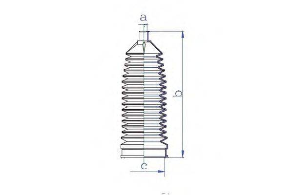 DA SILVA K5486 Пильовик, рульове управління