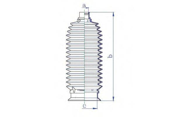 DA SILVA K5552 Пильовик, рульове управління