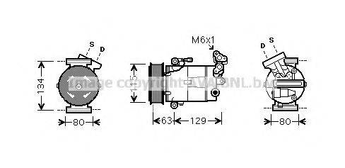 PRASCO DNK334 Компресор, кондиціонер