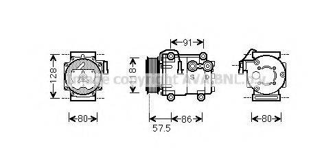 PRASCO FDK451 Компресор, кондиціонер