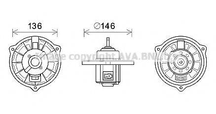 PRASCO HY8416 Електродвигун, вентиляція салону