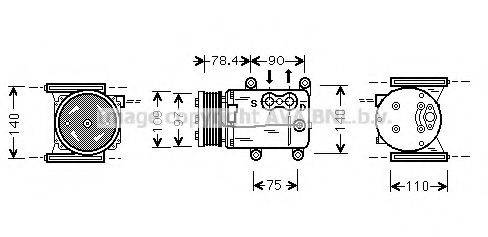 PRASCO JRK025 Компресор, кондиціонер