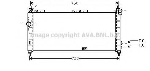 PRASCO OL2203 Радіатор, охолодження двигуна