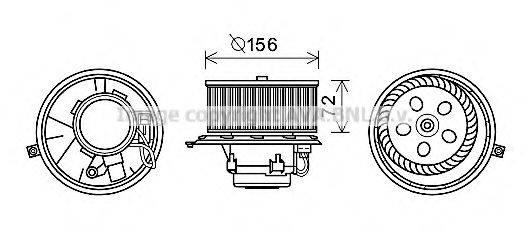 PRASCO RT8581 Електродвигун, вентиляція салону