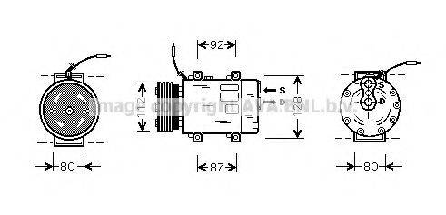 PRASCO RTK286 Компресор, кондиціонер