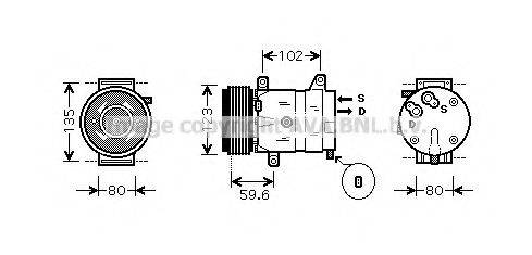 PRASCO RTK345 Компресор, кондиціонер