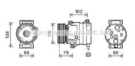 PRASCO RTK474 Компресор, кондиціонер