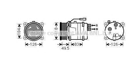 PRASCO VWK303 Компресор, кондиціонер