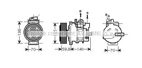 PRASCO AIK295 Компресор, кондиціонер