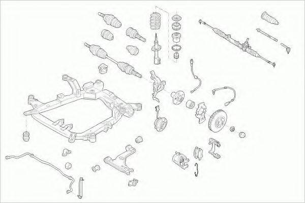 LEMFORDER OPELZAFIRFL001 Рульове управління; Підвіска колеса