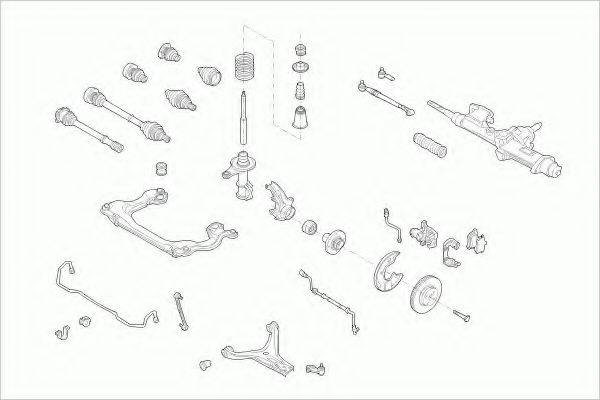 LEMFORDER AUDI80AVFL005 Рульове управління; Підвіска колеса