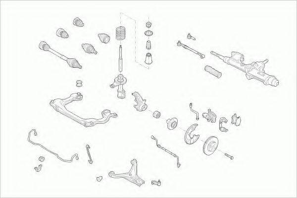 LEMFORDER AUDI80FL007 Рульове управління; Підвіска колеса