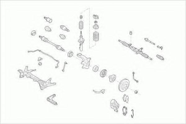 LEMFORDER FORDESCORFL014 Рульове управління; Підвіска колеса