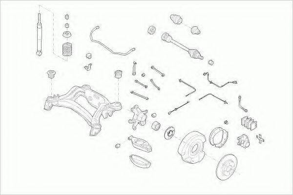 LEMFORDER MERCE190RL001 Рульове управління; Підвіска колеса