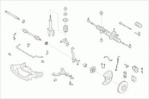 LEMFORDER MERCEEKLAFL005 Рульове управління; Підвіска колеса