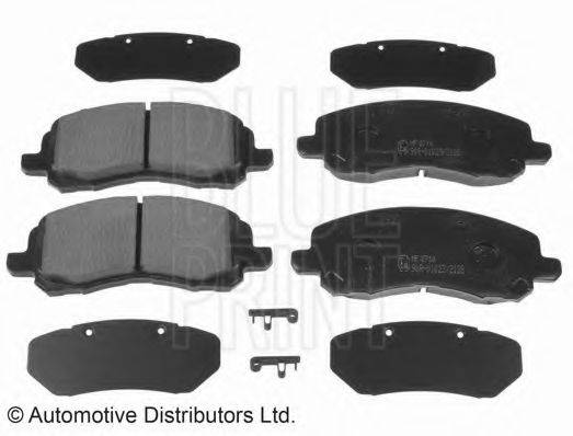 BLUE PRINT ADA104208 Комплект гальмівних колодок, дискове гальмо