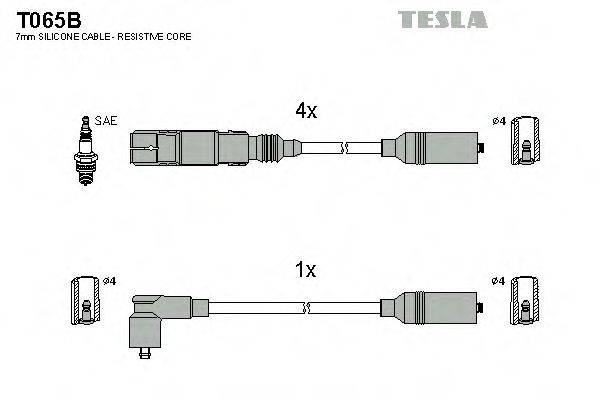 TESLA T065B Комплект дротів запалювання