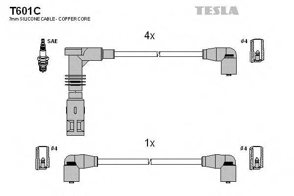 TESLA T601C Комплект дротів запалювання