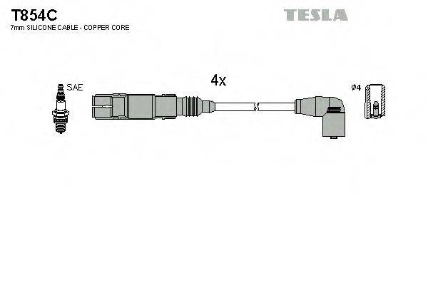 TESLA T854C Комплект дротів запалювання