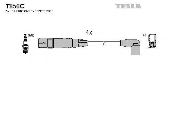 TESLA T856C Комплект дротів запалювання