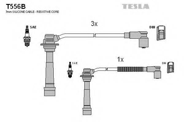 TESLA T556B Комплект дротів запалювання